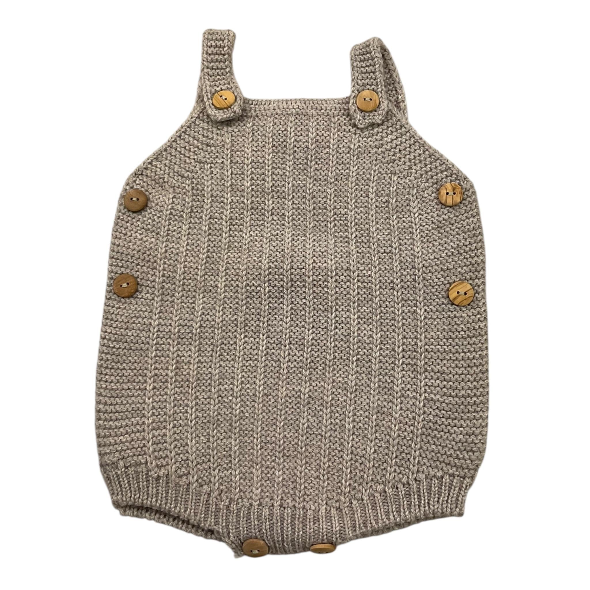 CONDOR salopette tinta unita con bottoni Fango per Neonato 077104 FANGO CONDOR 