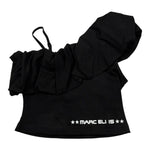 Marc Ellis Top Tinta Unita con Balze per Bambina JMJTP14169 NERO MARC ELLIS 