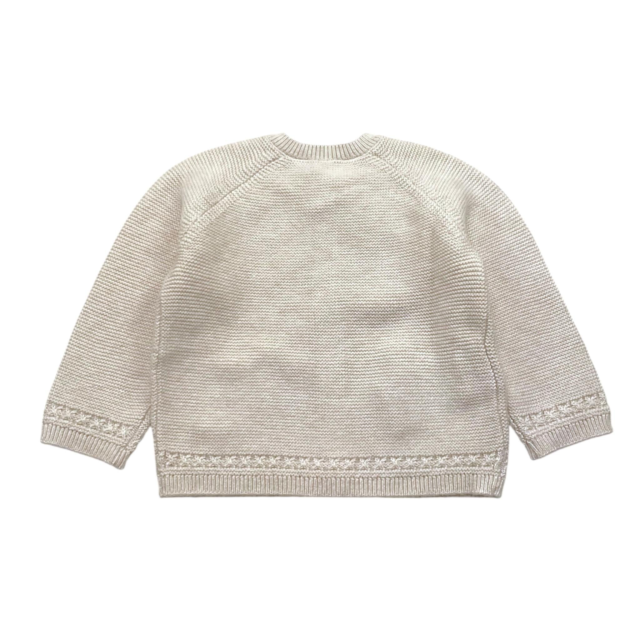 MAYORAL cardigan tinta unita traforato Panna per Neonato 2302 PANNA MAYORAL 