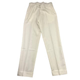 Zahlen Einfarbige Hose mit elastischer Taille Creme für Jungen
