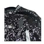 John Richmond Giubbino Tinta Unita Paillettato per Bambina RGP26047GB NERO JOHN RICHMOND 