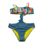 4Giveness Costume Intero con Fantasia per Bambina 125GBWIN5369 BLU 4GIVENESS 