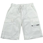 Moschino Bermuda Tinta Unita con Elastico In Vita per Bambino HUQ02I BIANCO MOSCHINO 