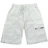 Moschino Bermuda Tinta Unita con Elastico In Vita per Bambino HUQ02I BIANCO MOSCHINO 