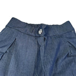 Shopart Pantalone tinta unita Modello Palazzo Blu per Bambina PNTSHA BLU SHOPART 