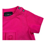 John Richmond T-Shirt Girocollo Tinta Unita con Logo per Neonata RIP26030TS FUXIA JOHN RICHMOND 