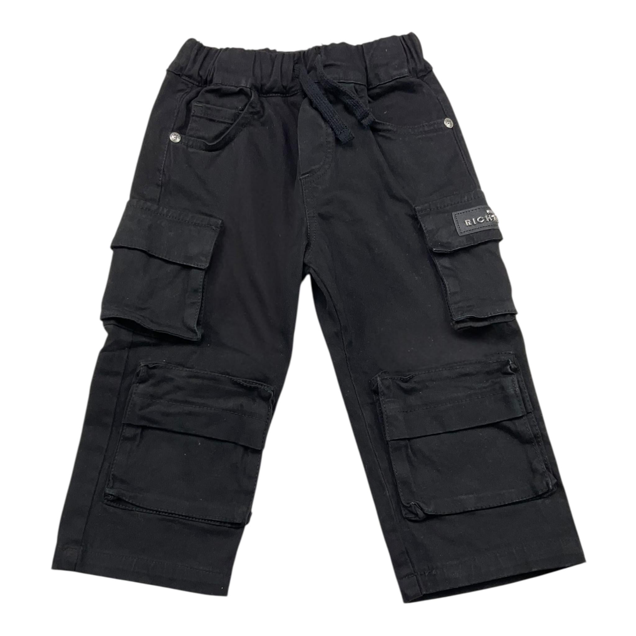JOHN RICHMOND pantalone tinta unita con elastico in vita Nero per Bambino RBA24160PAX NERO JOHN RICHMOND 