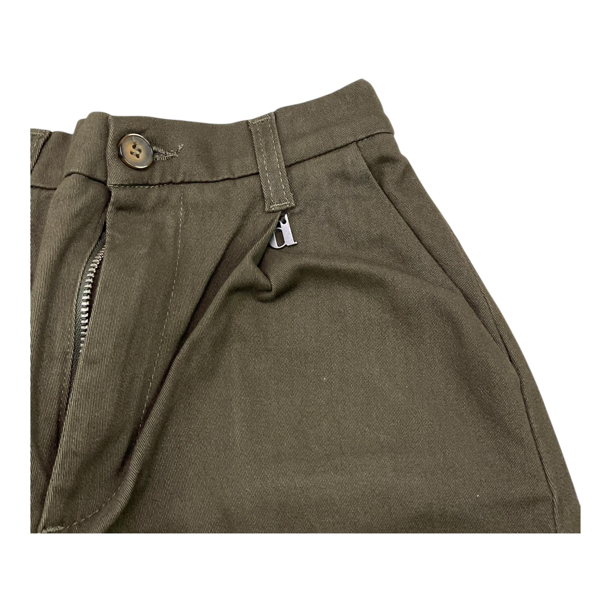 DIXIE pantalone tinta unita cn elastico in vita Verde per Bambina PHT1132G67X VERDE DIXIE 