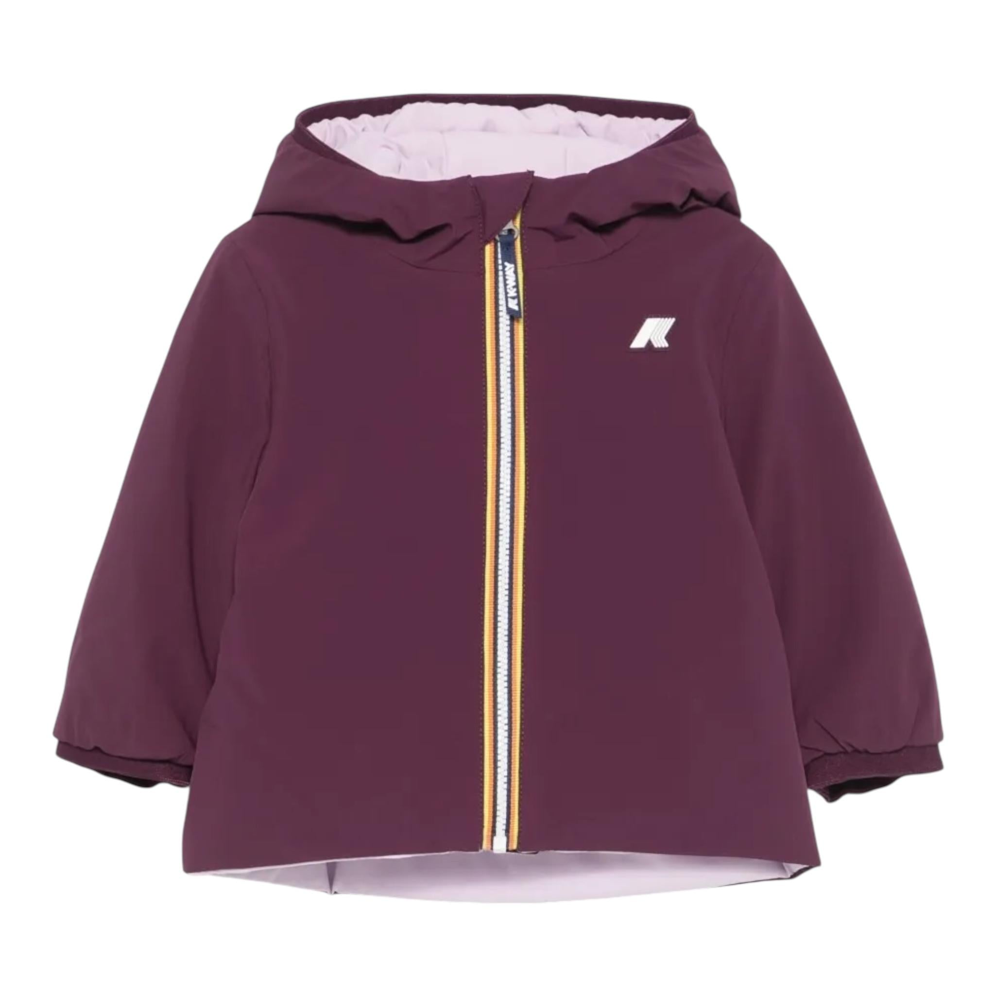 K-WAY giubbino bicolore reversibile  Bordeaux/lilla per Neonata K71338WXX BORDEAUX/LILLA K-WAY 