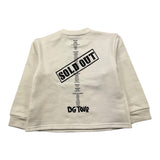 DOLCE & GABBANA felpa chiusa girocollo tinta unita cn logo Bianco per Neonato L2JW5B BIANCO DOLCE & GABBANA 