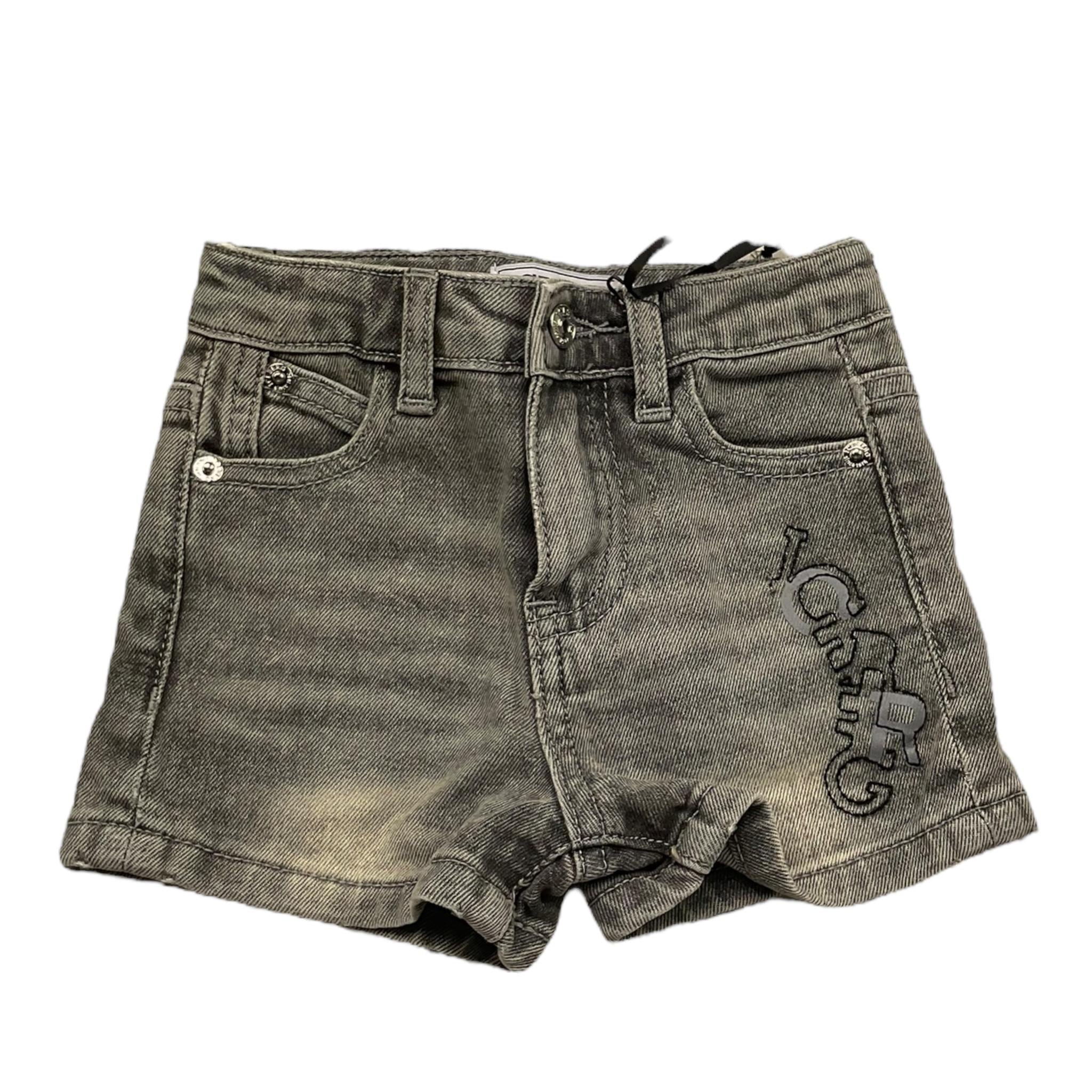 Iceberg Bermuda Tinta Unita In Denim con Girovita Regolabile per Neonato BMICE5108BX GRIGIO ICEBERG 