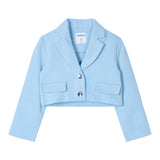 Mayoral Giacca Tinta Unita Modello Crop per Bambina 3405 AZZURRO MAYORAL 