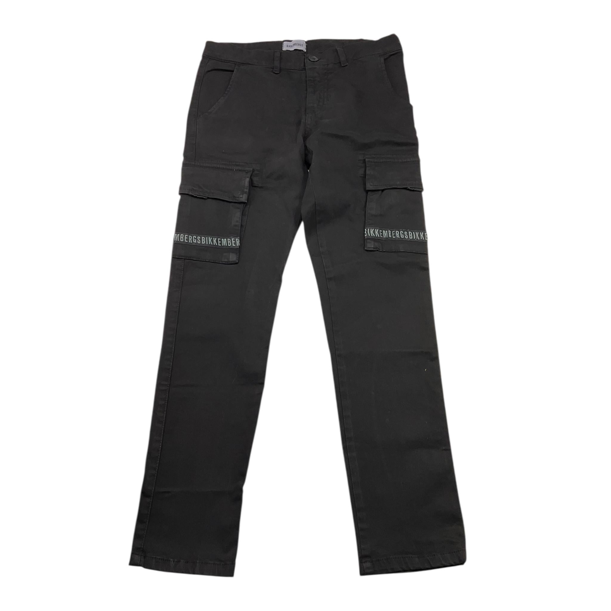 BiKKEMBERGS pantalone tinta unita con girovita regolabile Nero per Bambino BK1858 NERO BiKKEMBERGS 