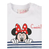 Saint Barth T-Shirt Girocollo Tinta Unita con Stampa Minnie per Bambina ELLYM BIANCO SAINT BARTH 