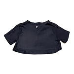 Dondup Camicia Modello Crop Tinta Unita Mezza Manica per Bambina DFCA038 BLU DONDUP 