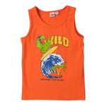 I Do Canotta Tinta Unita con Stampa per Bambino 4B464 ARANCIONE I DO 