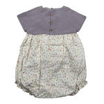 Wedoble Pagliaccetto Mezza Manica Bicolore per Neonata V2505405E PANNA WEDOBLE 