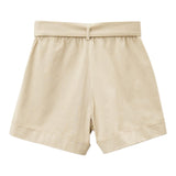 Twinset Short Einfarbig Mit Gürtel Und Elastischer Taille Sand Für Mädchen