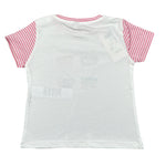 Please T-Shirt Girocollo tinta unita con Stampa Bianco per Bambina MBF3030G60 BIANCO PLEASE 