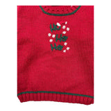 LA STUPENDERIA maglia girocollo tinta unita con ricami Rosso per Bambino WCPL61 ROSSO LA STUPENDERIA 