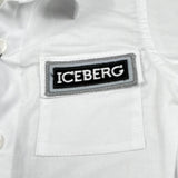 Iceberg Camicia Mezza Manica Tinta Unita con Logo per Neonato CMICE5111BX BIANCO ICEBERG 