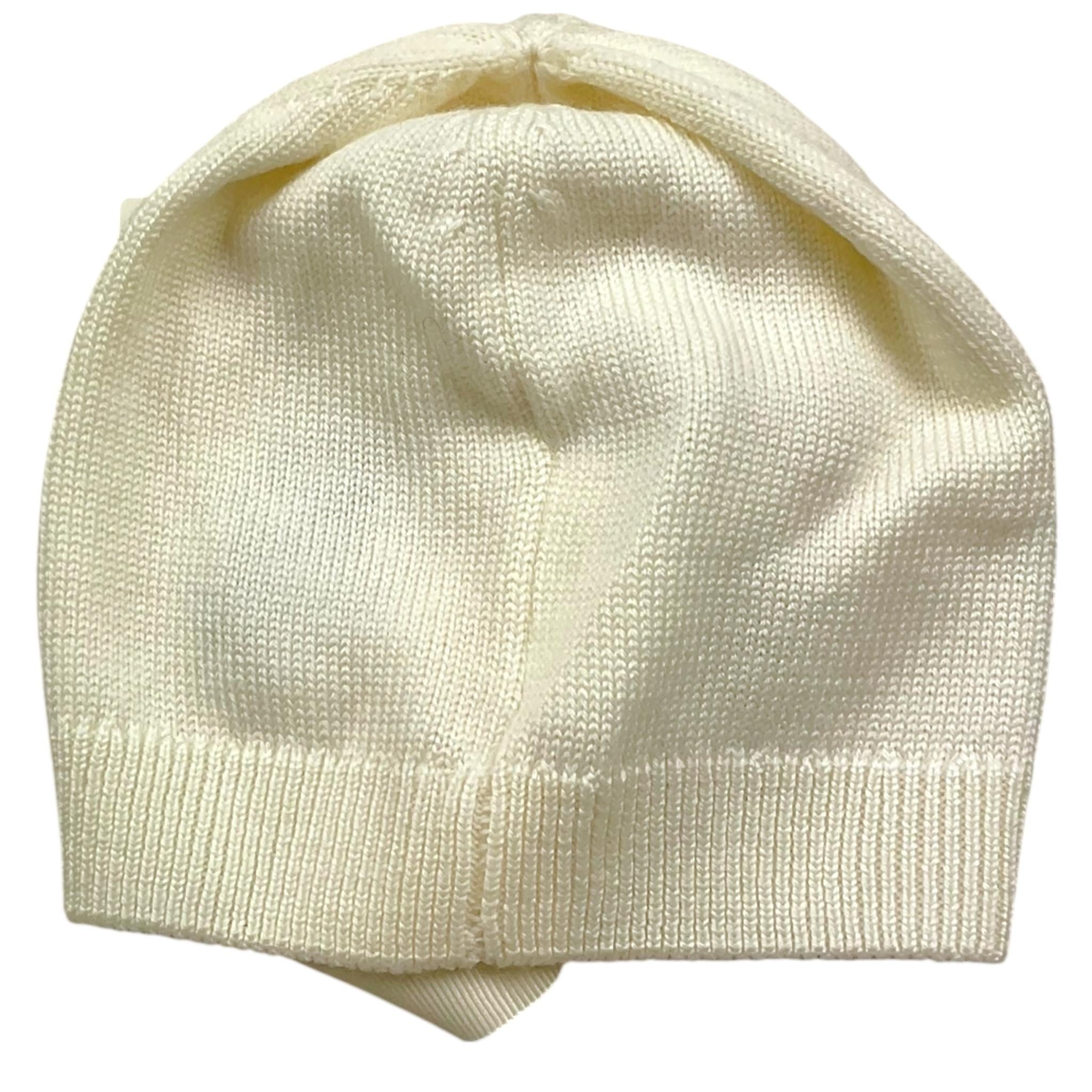 ELISABETTA FRANCHI cappello tinta unita con logo Bianco per Neonata ENCP058 BIANCO ELISABETTA FRANCHI 