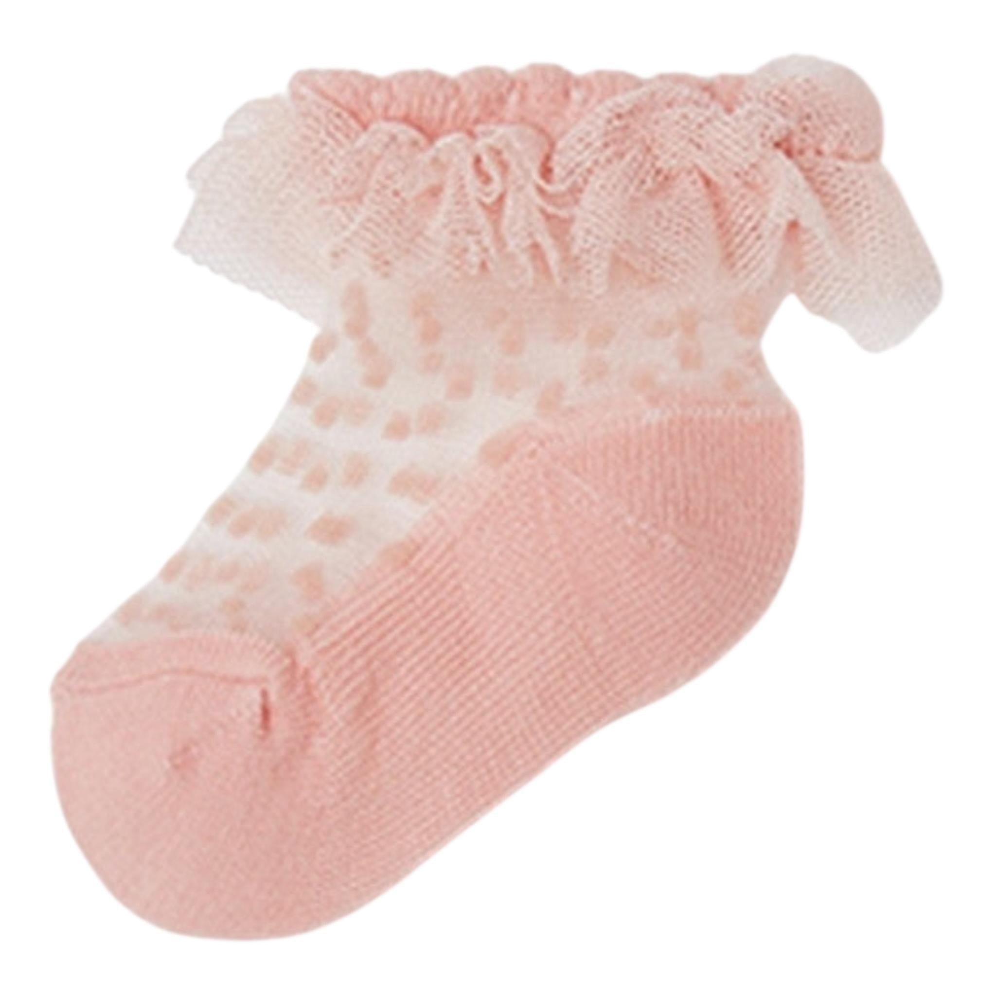 MAYORAL calzini tinta unita con tulle Rosa per Neonata 9479 ROSA MAYORAL 