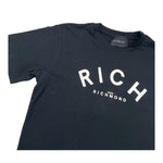 JOHN RICHMOND t-shirt girocollo tinta unita con stampa in contrasto Nero per Bambino RBA25188TS NERO JOHN RICHMOND 