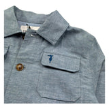 Trussardi Giacca Tinta Unita con Tasche per Bambino TBP26061GC AZZURRO TRUSSARDI 