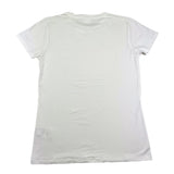 Freddy Einfarbiges Rundhals-T-Shirt mit Glitzer-Print Weiß für Mädchen