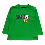 John Richmond Shirt Girocollo Tinta Unita con Logo per Neonato RIP26105TS VERDE JOHN RICHMOND 