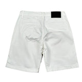 Never Too Bermuda tinta unita con Girovita Regolabile Bianco per Bambino NT2378B BIANCO NEVER TOO 