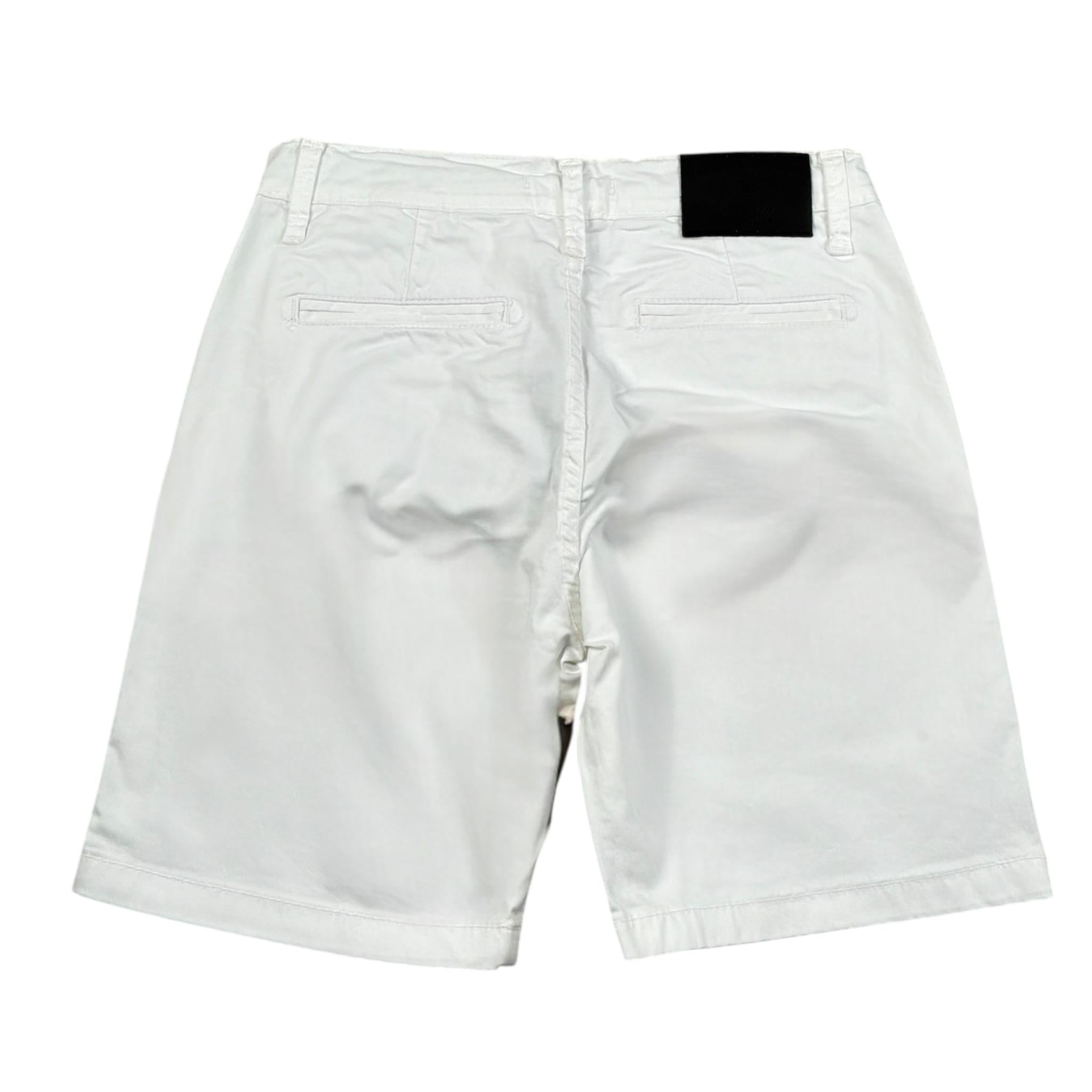 Never Too Bermuda tinta unita con Girovita Regolabile Bianco per Bambino NT2378B BIANCO NEVER TOO 