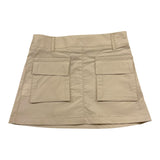 Manila Grace Gonna Tinta Unita con Tasconi per Bambina 312GMBS25 BEIGE MANILA GRACE 