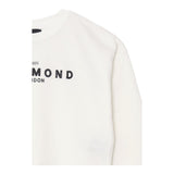 JOHN RICHMOND felpa tinta unita girocollo con stampa Bianco per Bambina RGA24053FEXXJ BIANCO JOHN RICHMOND 