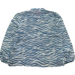 Saint Barth Camicia Manica Lunga Fantasia Zebrata per Bambina HARPER BIANCO SAINT BARTH 