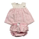Paz Rodriguez 2-teiliges Set Shirt-Höschen Rosa für Baby Mädchen