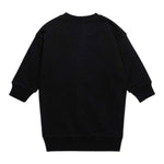 DSQUARED2 abito tinta unita girocollo con stampa Nero per Neonata DQ2700 NERO DSQUARED2 