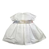 Ninnaoh – Zeremonienkleid mit halblangen Ärmeln und weißer Schleife für Babys