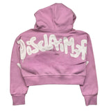 Disclaimer Schlichtes Kapuzen-Sweatshirt mit Kontrast-Print Rosa für Mädchen