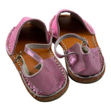 Colors Of California – Rosa Glitzer-Espadrilles in Volltonfarbe für Mädchen