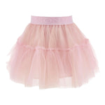 Monnalisa Gonna Tinta Unita con Tulle per Bambina 17EGON ROSA MONNALISA 