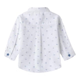 Mini Banda Camicia Manica Lunga tinta unita con Papillon Bianco per Neonato 3B600X BIANCO MINI BANDA 