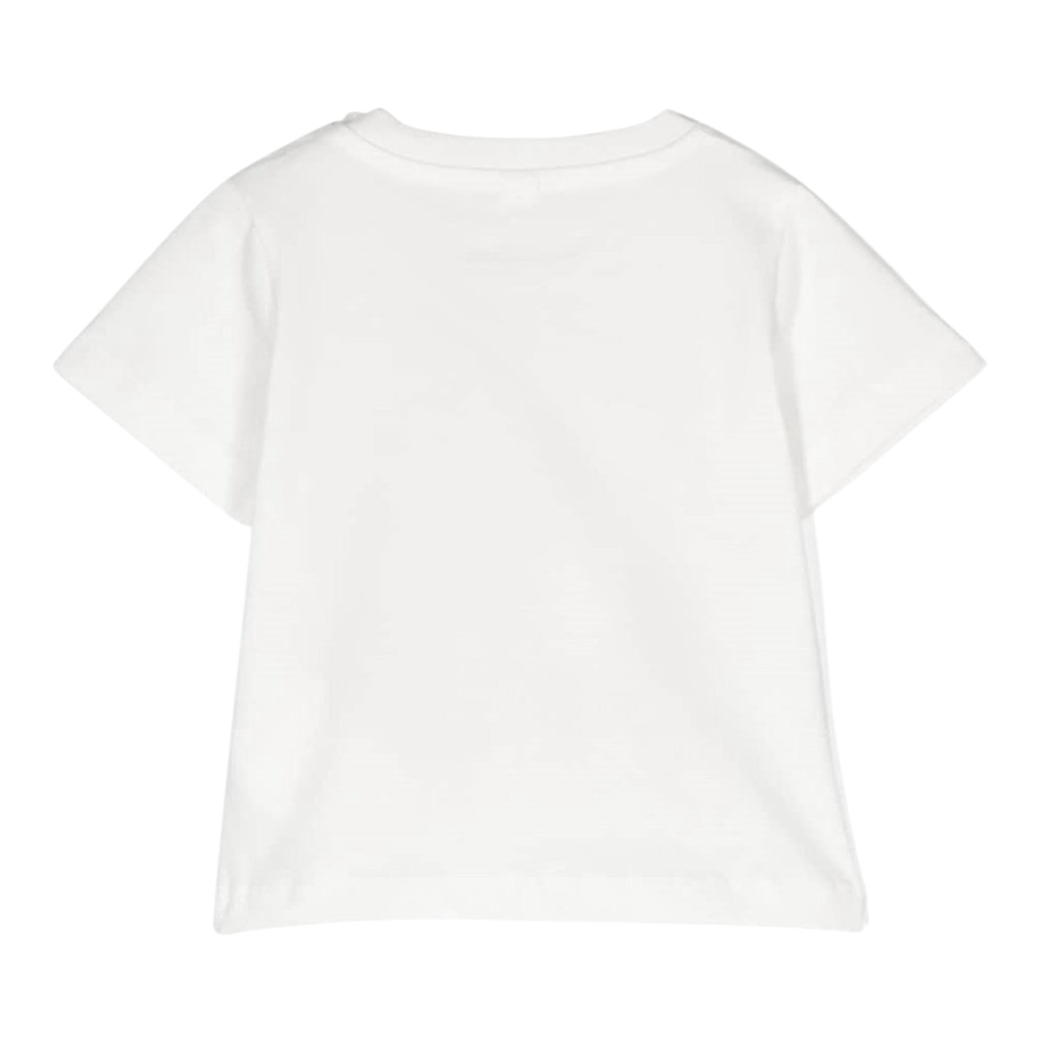 Dixie T-Shirt Tinta Unita Girocollo con Stampa per Bambina MB62030G39 BIANCO DIXIE 