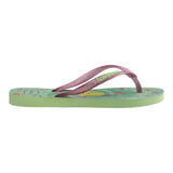 Havaianas Flip-Flops, einfarbig, mit grünem Muster der kleinen Meerjungfrau, für Mädchen