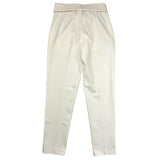 Twinset Unifarbene Hose mit cremefarbenem Gürtel für Mädchen
