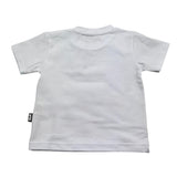Daniele Alessandrini T-Shirt Girocollo Tinta Unita con Stampa per Bambino 1296M00261 BIANCO DANIELE ALESSANDRINI 