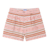 Mayoral Schlichte Shorts mit geometrischem Muster und verstellbarer Taille Weiß für Mädchen