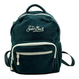SAINT BARTH zaino tinta unita in velluto Verde per Bambina KIDSBACK VERDE SAINT BARTH 