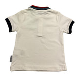 Bikkembergs Polo Mezza Manica Tinta Unita con Colletto In Contrasto per Neonato BK2135 BIANCO BiKKEMBERGS 